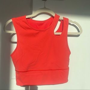 Lulu lemon size 6 burnt orange sports bra top
